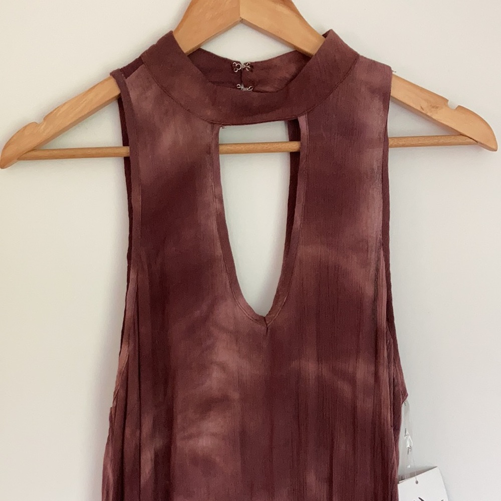 Trixxi Dress Tie Dye Keyhole Back SZ large - Picture 6 of 8